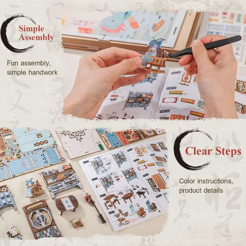 DIY Book Nook Kit | Azure Phoenix Lodge - DIY Magic World