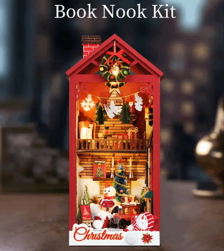 DIY Book Nook Kit | Christmas Miniature House - DIY Magic World
