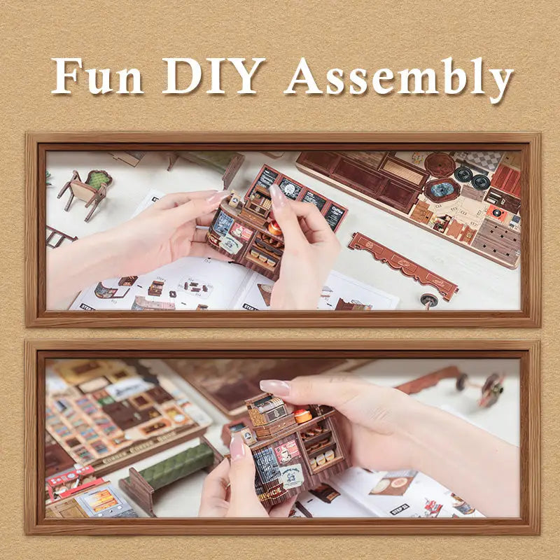 DIY Book Nook Kit | Corner Coffee Shop