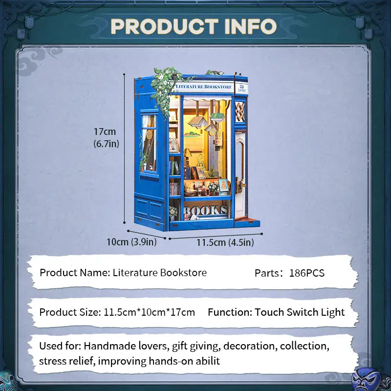 DIY Book Nook Kit | Literature Bookstore