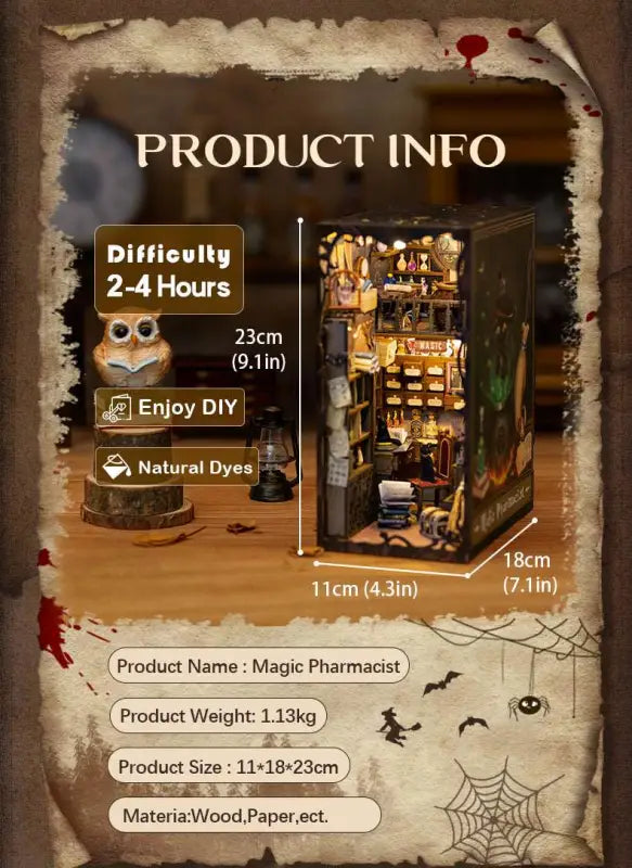 DIY Book Nook Kit | Magic Pharmacist - DIY Magic World