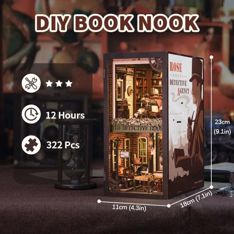 DIY Book Nook Kit | Rose Detective Agency - DIY Magic World