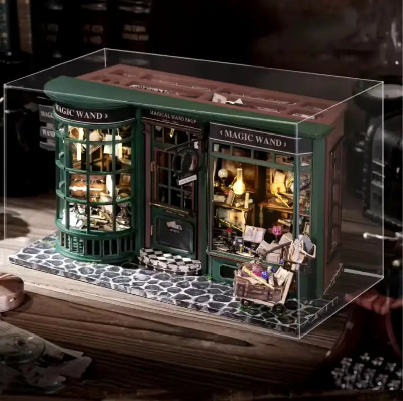 DIY Dollhouse Kit 1:24 | Magic Shop - With Dust Cover
