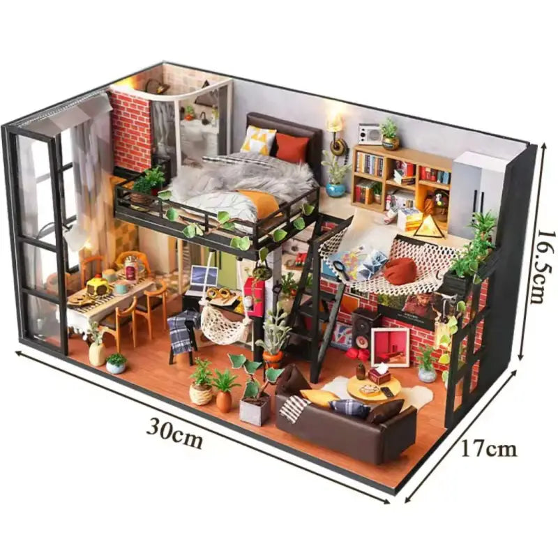 DIY Dollhouse Kit | Chinese Loft Model - DIY Magic World