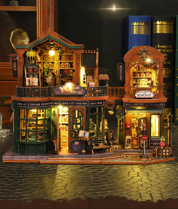 DIY Dollhouse Kit | Twilight Book City - Only Dollhouse
