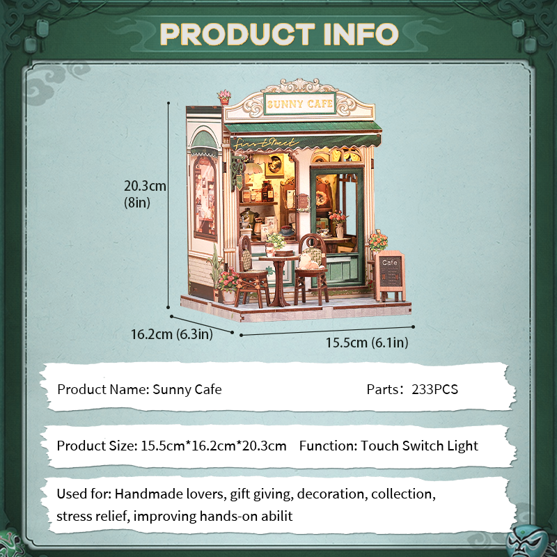 DIY Book Nook Kit | Sunny Cafe