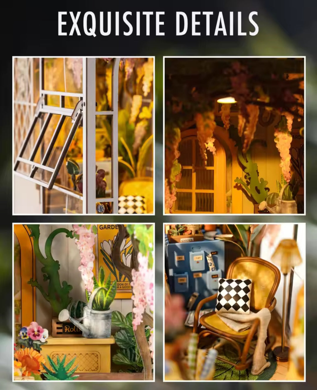 Robotime Rolife DIY Book Nook Kit | Garden House