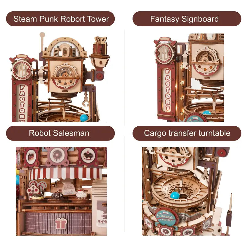 Robotime Rokr DIY 3D Wooden Puzzle | Chocolate Factory - DIY Magic World