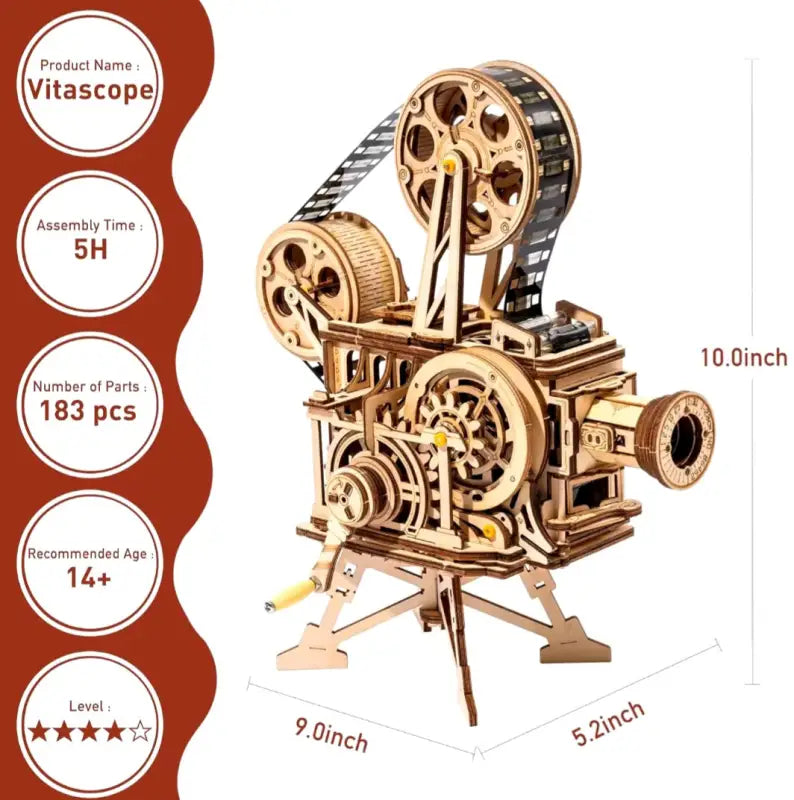 Robotime Rokr DIY 3D Wooden Puzzle | Vitascope - DIY Magic World