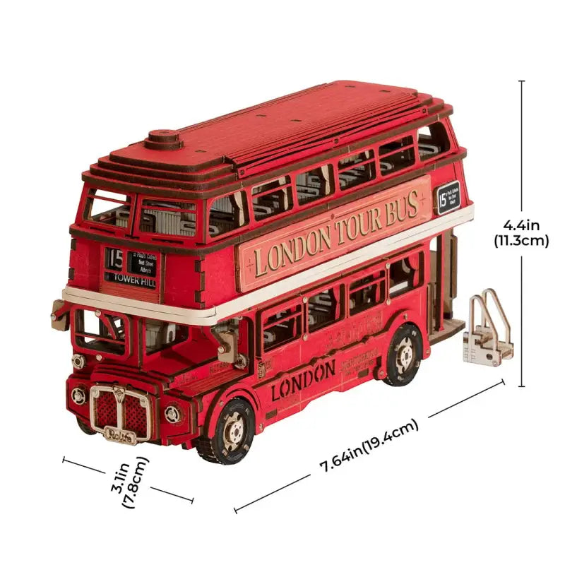 Robotime Rolife DIY 3D Wooden Puzzle | London Tour Bus - DIY Magic World