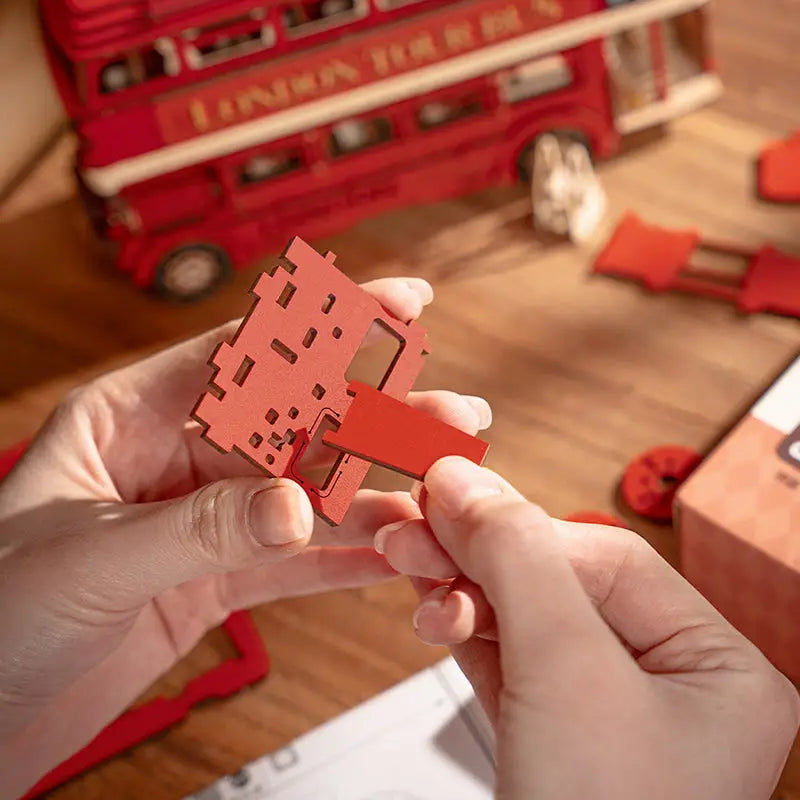 Robotime Rolife DIY 3D Wooden Puzzle | London Tour Bus - DIY Magic World