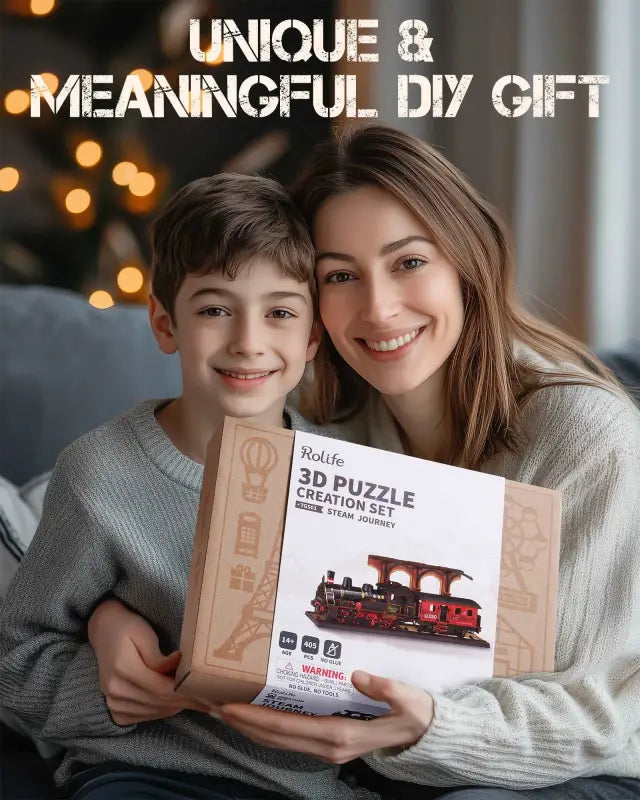 Robotime Rolife DIY 3D Wooden Puzzle | Steam Journey - DIY Magic World
