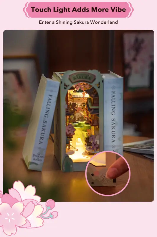Robotime Rolife DIY Book Nook Kit | Falling Sakura - DIY Magic World