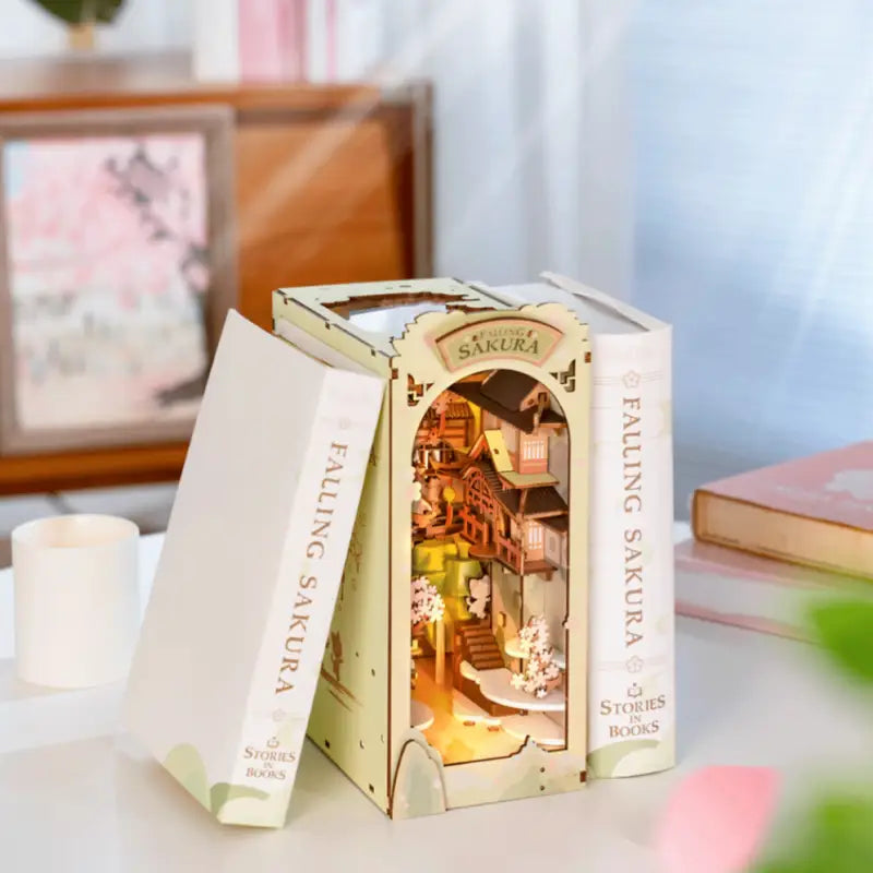 Robotime Rolife DIY Book Nook Kit | Falling Sakura - DIY Magic World