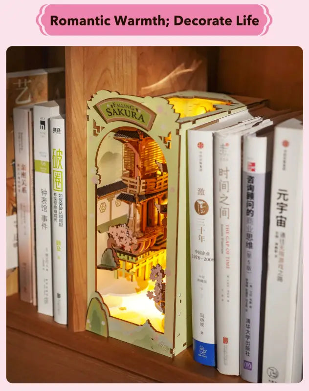 Robotime Rolife DIY Book Nook Kit | Falling Sakura - DIY Magic World