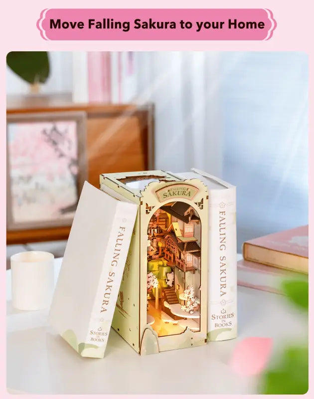 Robotime Rolife DIY Book Nook Kit | Falling Sakura - DIY Magic World