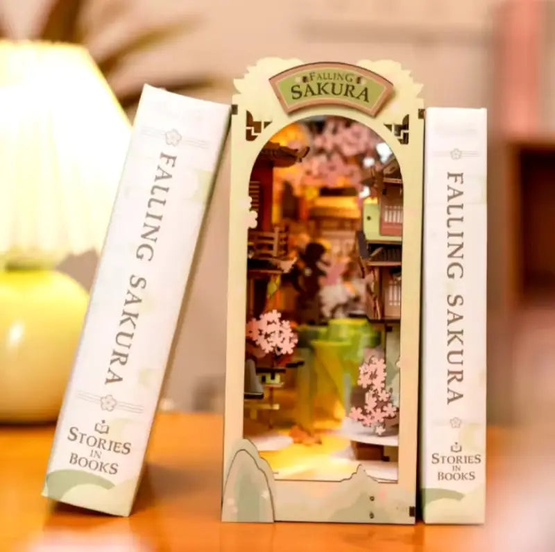 Robotime Rolife DIY Book Nook Kit | Falling Sakura - DIY Magic World