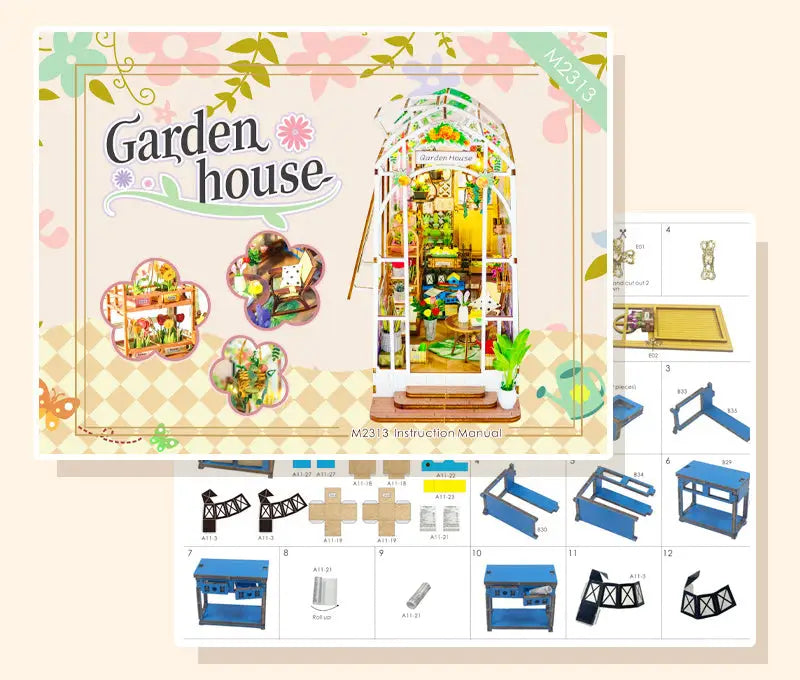 Robotime Rolife DIY Book Nook Kit | Garden House - DIY Magic World
