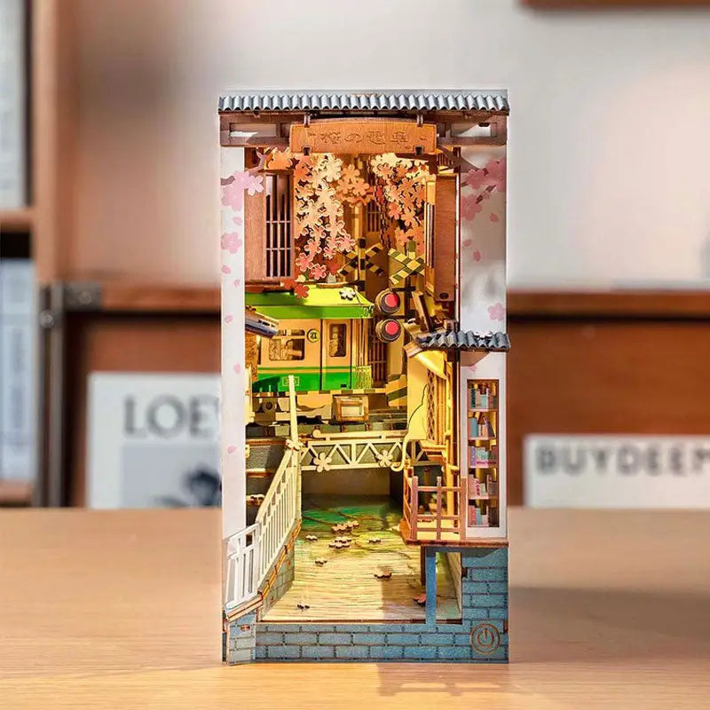 Robotime Rolie Book Nook Sakura Densya - TGB01 – Toff Design Robotime Rolie Book Nook Sakura Densya - TGB01 – Toff Design