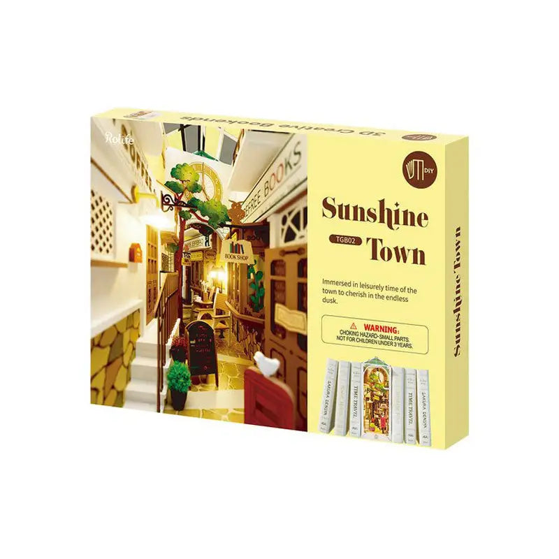 Robotime Rolife DIY Book Nook Kit | Sunshine Town - DIY Magic World