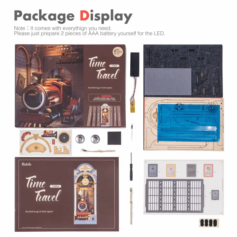 Robotime Rolife DIY Book Nook Kit | Time Travel - DIY Magic World