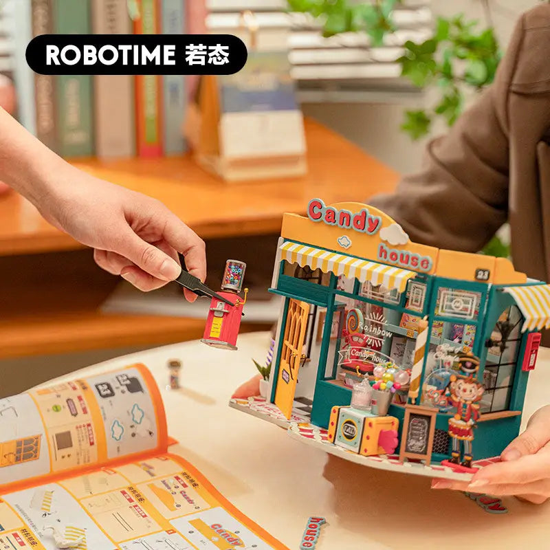 Robotime Rolife DIY Miniature Dollhouse Kit | Candy House - DIY Magic World
