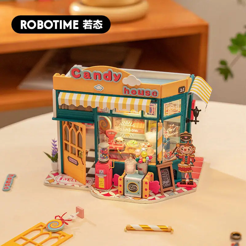 Robotime Rolife DIY Miniature Dollhouse Kit | Candy House - DIY Magic World