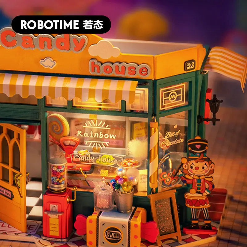 Robotime Rolife DIY Miniature Dollhouse Kit | Candy House - DIY Magic World
