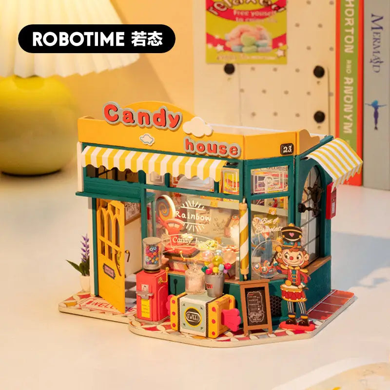Robotime Rolife DIY Miniature Dollhouse Kit | Candy House - DIY Magic World