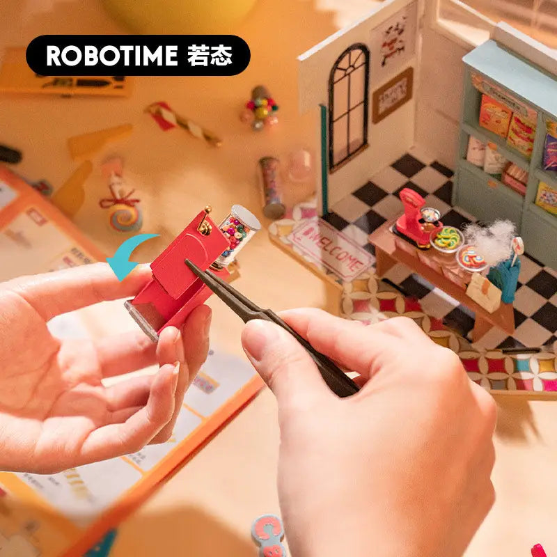 Robotime Rolife DIY Miniature Dollhouse Kit | Candy House - DIY Magic World
