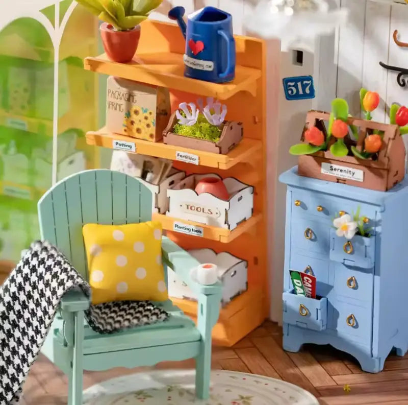 Robotime Rolife DIY Miniature Dollhouse Kit | Dreamy Garden House - DIY Magic World