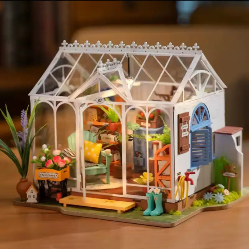 Robotime Rolife DIY Miniature Dollhouse Kit | Dreamy Garden House - DIY Magic World