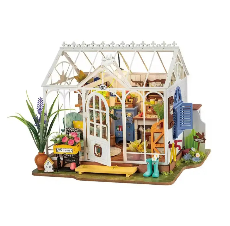 Robotime Rolife DIY Miniature Dollhouse Kit | Dreamy Garden House - DIY Magic World