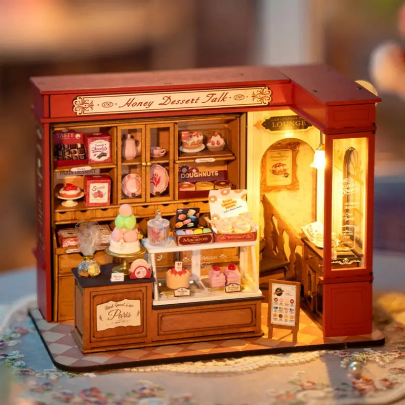 Robotime Rolife DIY Miniature Dollhouse Kit | Honey Dessert Talk - DIY Magic World