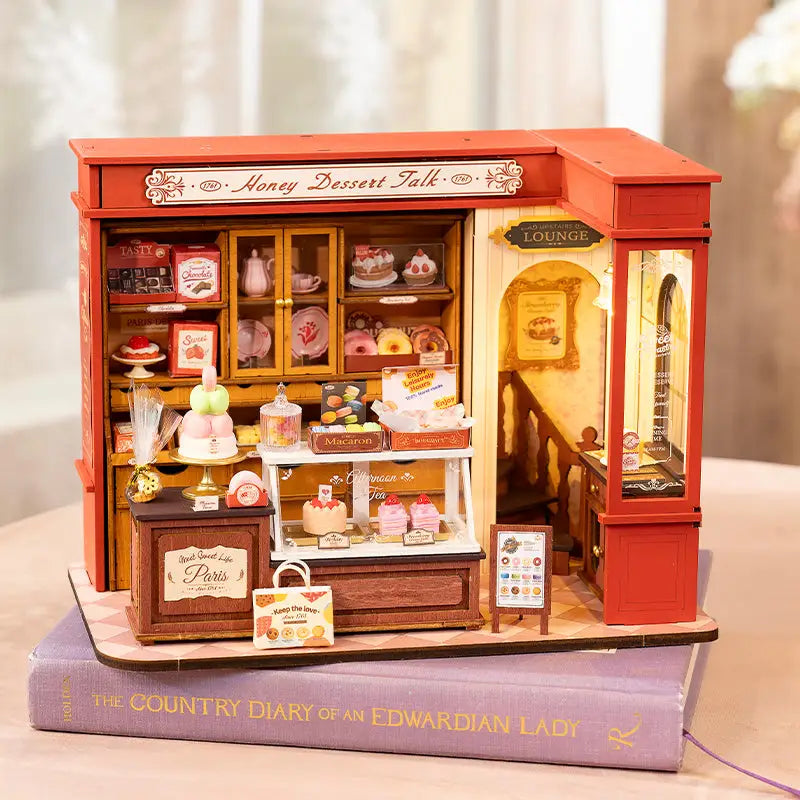 Robotime Rolife DIY Miniature Dollhouse Kit | Honey Dessert Talk - DIY Magic World