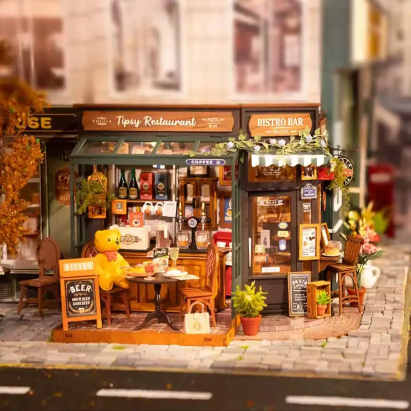 Robotime Rolife DIY Miniature Dollhouse Kit | Tipsy Restaurant - DIY Magic World