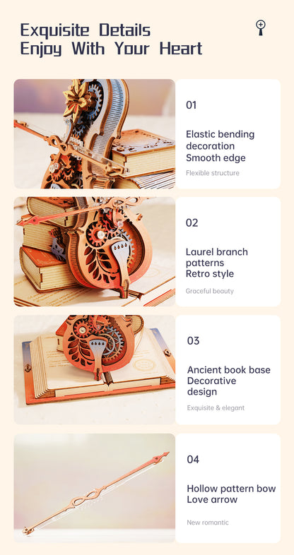 Robotime Rokr DIY Music Box 3D Wooden Puzzle | Symphony of Gorgeous Dreams