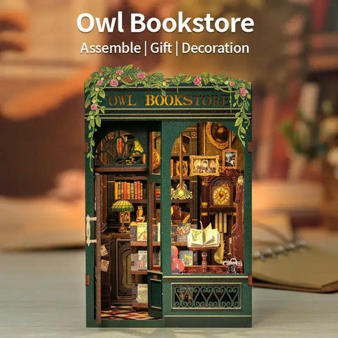 DIY Book Nook Kit | Owl Bookstore