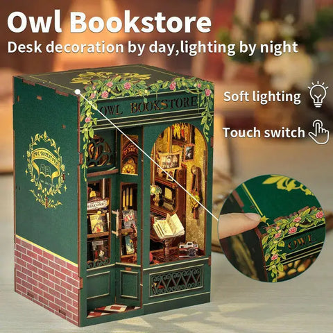 DIY Book Nook Kit | Owl Bookstore