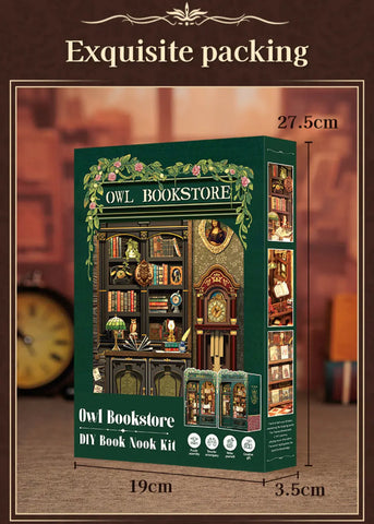 DIY Book Nook Kit | Owl Bookstore