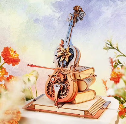 Robotime Rokr DIY Music Box 3D Wooden Puzzle | Symphony of Gorgeous Dreams