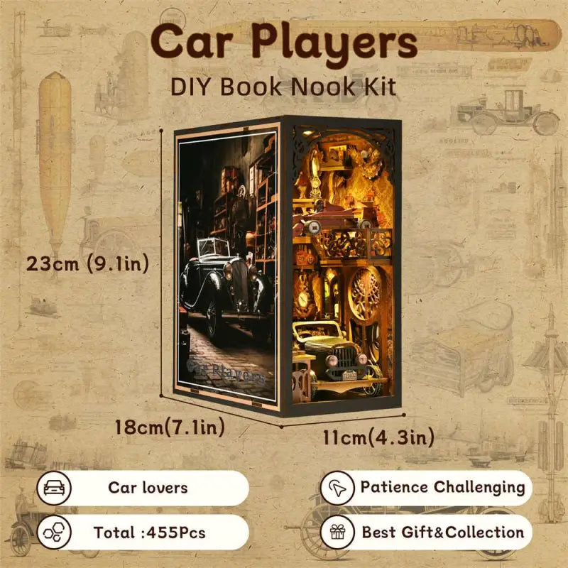 DIY Book Nook Kit | Car Players