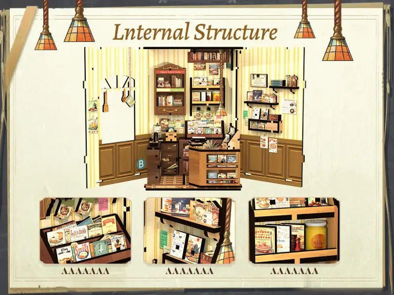 DIY Book Nook Kit | Cooking Bookstore