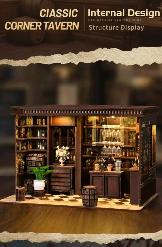 DIY Book Nook Kit | Corner Tavern