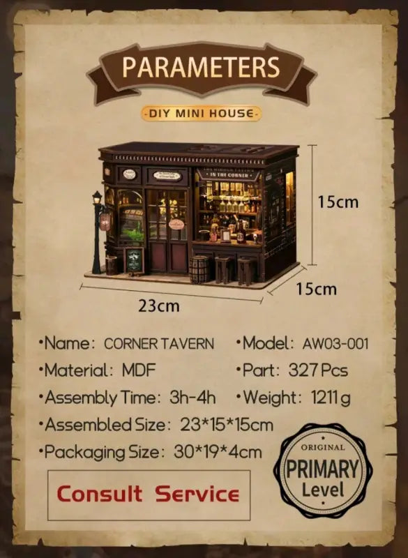 DIY Book Nook Kit | Corner Tavern