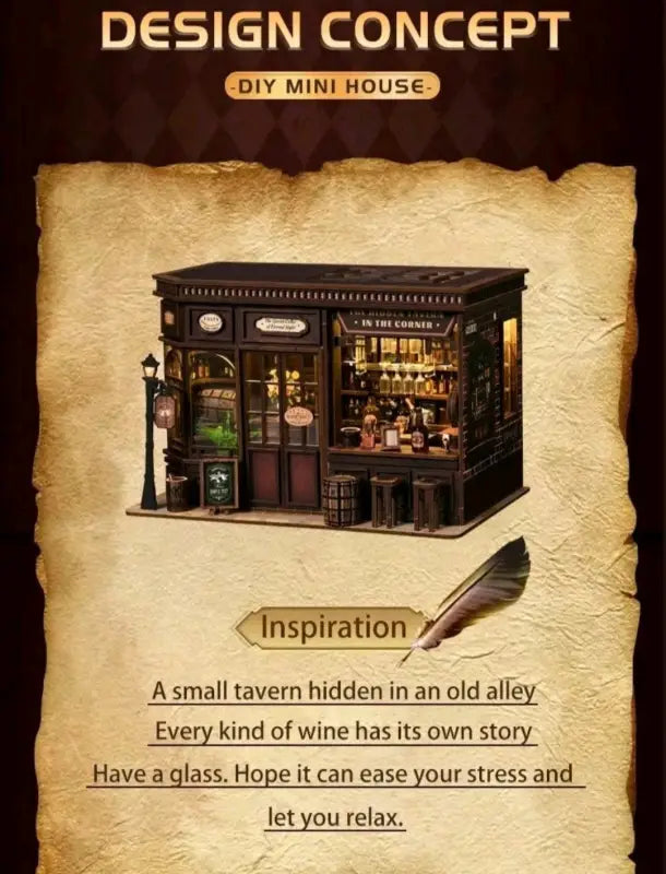 DIY Book Nook Kit | Corner Tavern