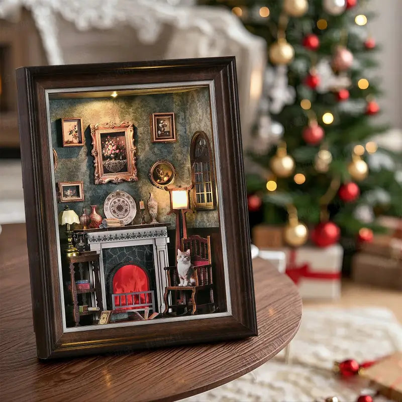 DIY Book Nook Kit | Cozy Fireplace