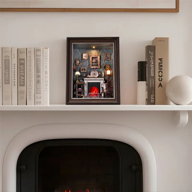 DIY Book Nook Kit | Cozy Fireplace