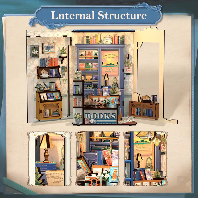 DIY Book Nook Kit | Literature Bookstore
