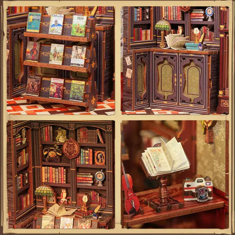 DIY Book Nook Kit | Owl Bookstore - Book Nook